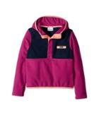 Columbia Kids Mountain Side Fleece Hoodie (little Kids/big Kids) (deep Blush/collegiate Navy/peach) Girl's Sweatshirt
