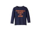 Chaser Kids Super Soft Football State Of Mind Long Sleeve Tee (little Kids/big Kids) (avalon) Boy's Long Sleeve Pullover