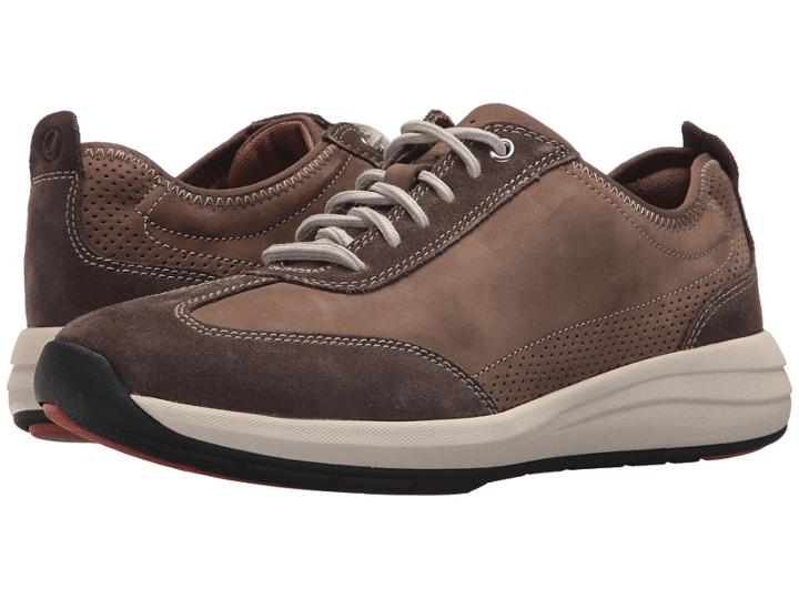 Clarks Uncoast Lace (taupe Nubuck Leather) Men's Lace Up Casual Shoes