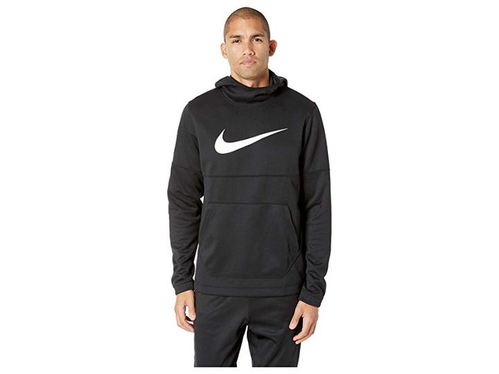 Nike Spotlight Pullover Hoodie (black/black/white) Men's Workout