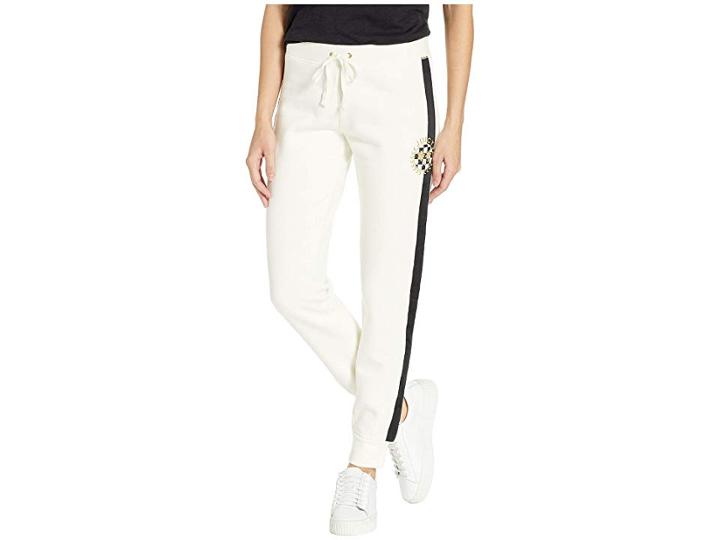 Juicy Couture Luxe Patch Crest French Terry Zuma Pants (angel) Women's Casual Pants