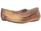 Softwalk Napa (bronze Metallic Herringbone Embossed Leather) Women's Flat Shoes