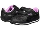 Puma Kids Whirlwind Glitz V (toddler) (puma Black/orchid) Girls Shoes