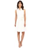 Christin Michaels Illusion Stripe Andria Dress (white) Women's Dress