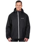 Columbia Plus Size Roan Mountaintm Jacket (black/white Zip) Men's Coat