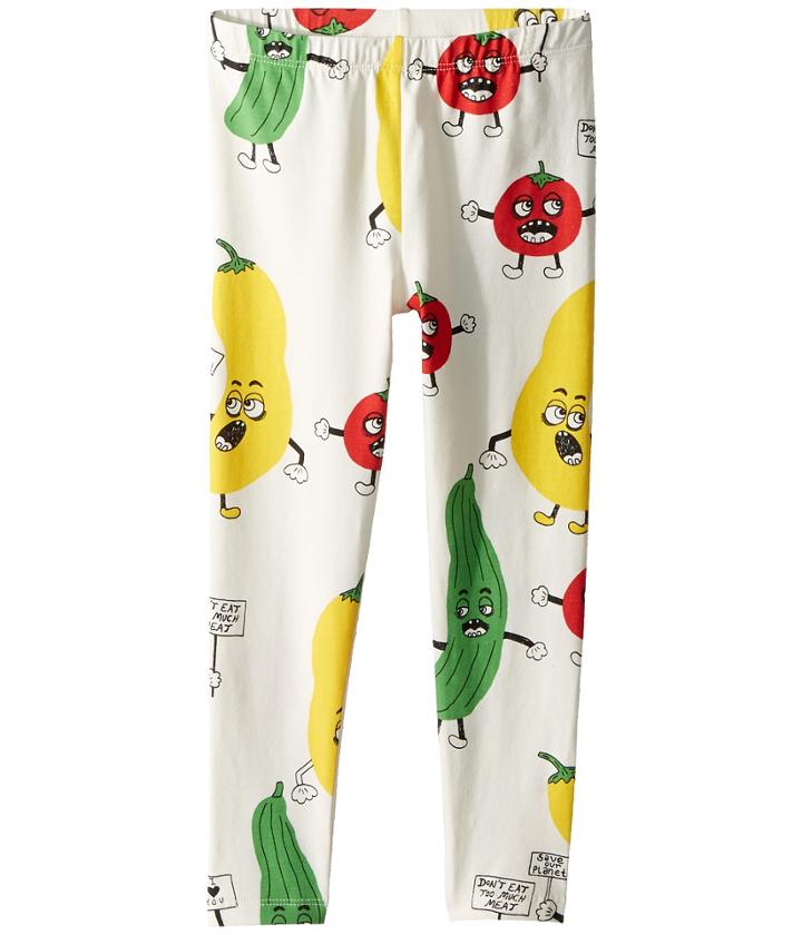 Mini Rodini Veggie All Over Print Leggings (infant/toddler/little Kids/big Kids) (white) Girl's Casual Pants