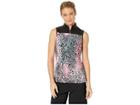 Jamie Sadock Crunchy Leopard Print Sleeveless Top (sage/luminosity Pink) Women's Clothing