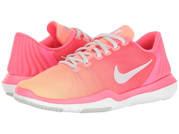 Nike Flex Supreme Tr 5 Training Shoe (racer Pink/pure Platinum/sunset Glow) Women's Cross Training Shoes