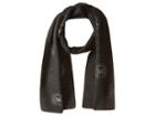 Michael Michael Kors Twill Studded Muffler With 8 Logo Burst (black/derby/silver) Scarves