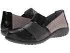 Naot Miro (fishnet Leather/metallic Road Leather/black Madras Leather) Women's Flat Shoes