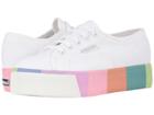 Superga 2790 Cotmultifoxing W Platform Sneaker (white Canvas) Women's Shoes