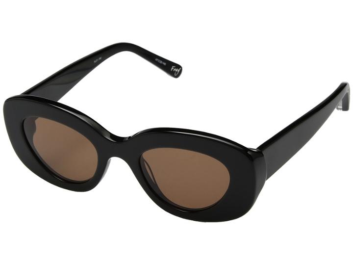 Elizabeth And James Fray (black/brown Mono Lens) Fashion Sunglasses