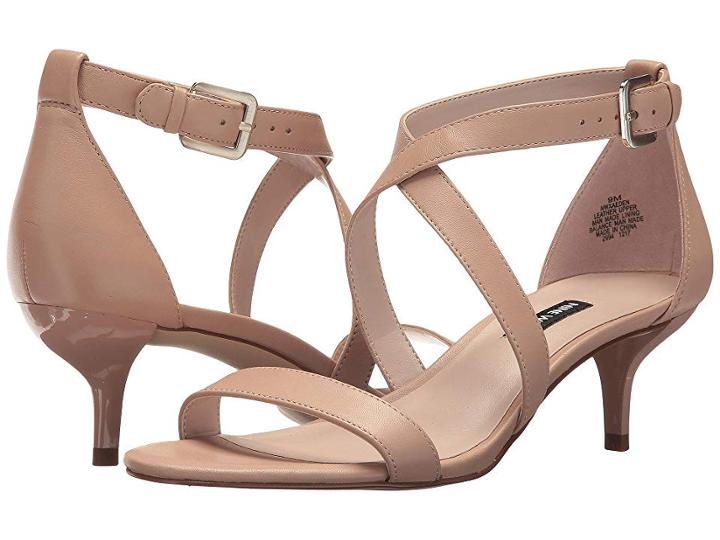Nine West Xaeden Strappy Heel Sandal (light Natural Leather) Women's Shoes
