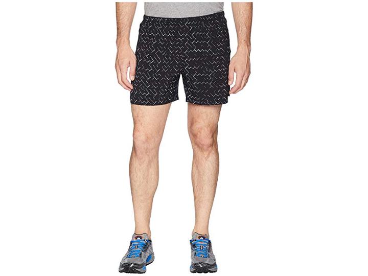 Brooks Sherpa 5 Shorts (black/nebula Reflective) Men's Shorts
