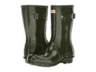 Hunter Original Short Gloss Rain Boots (dark Olive) Women's Rain Boots