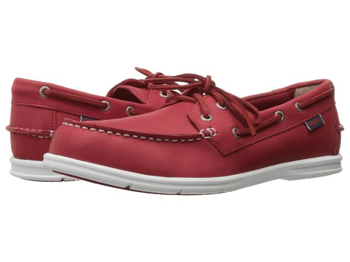 Sebago Litesides Two Eye (red Leather) Men's Shoes