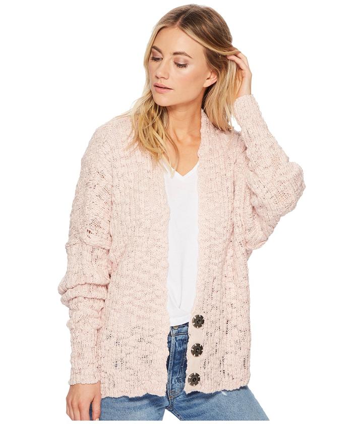 Free People Fun Times Cardi (rose) Women's Sweater