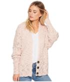 Free People Fun Times Cardi (rose) Women's Sweater