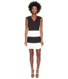 Boutique Moschino Color Block Dress (black/white) Women's Dress