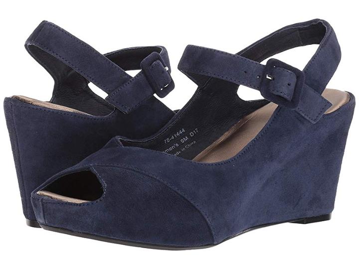 Johnston & Murphy Tara (navy Kid Suede) Women's  Shoes