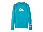 Quiksilver Kids All Time Long Sleeve Rashguard (big Kids) (typhoon) Boy's Swimwear