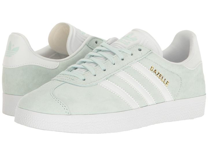 Adidas Originals Gazelle (ice Mint/white/gold) Women's Tennis Shoes