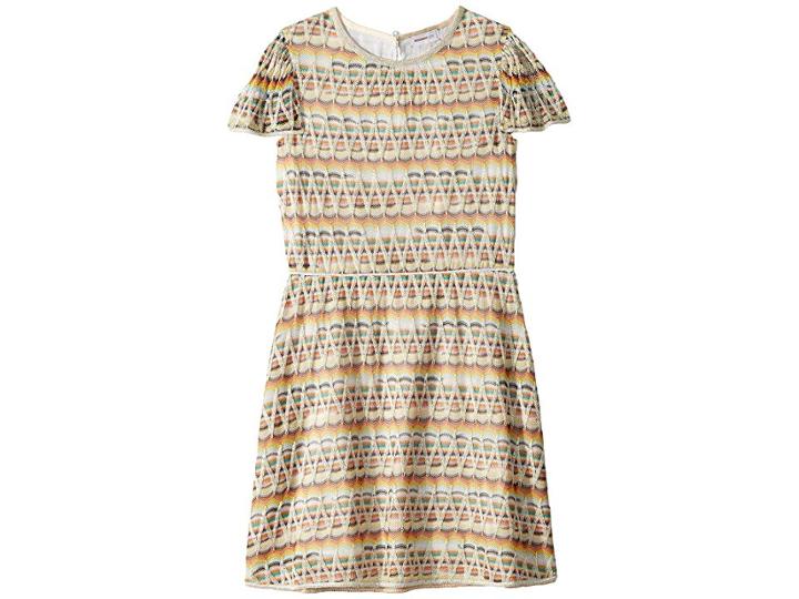Missoni Kids Zigzag Lame Dress (big Kids) (multi) Girl's Dress