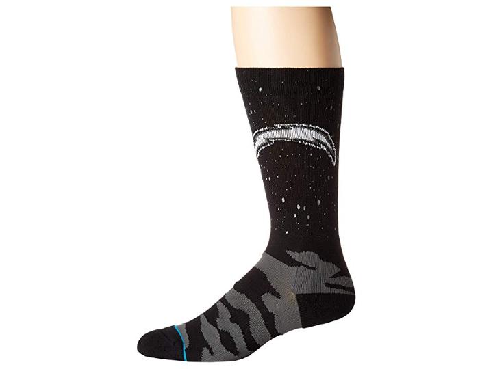 Stance Chargers Reflective (black) Men's Crew Cut Socks Shoes
