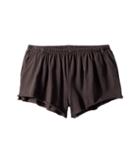 Chaser Kids Jersey Shirred Flounce Shorts (big Kids) (vintage Black) Girl's Shorts