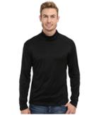 Hot Chillys Peach Solid Roll T-neck (black) Men's Long Sleeve Pullover