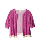 Roxy Kids Coral Kimono (big Kids) (purple Wine) Girl's Clothing