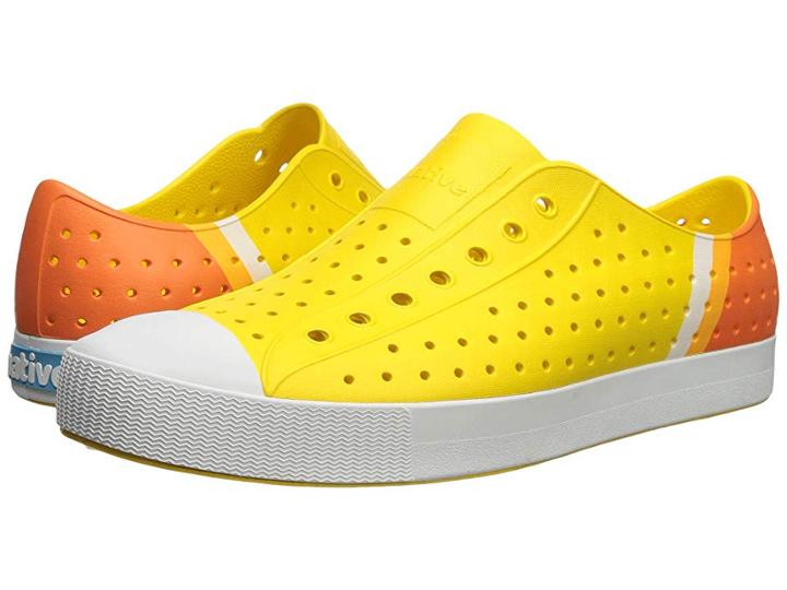 Native Shoes Jefferson (crayon Yellow/shell White/gradient Block) Shoes