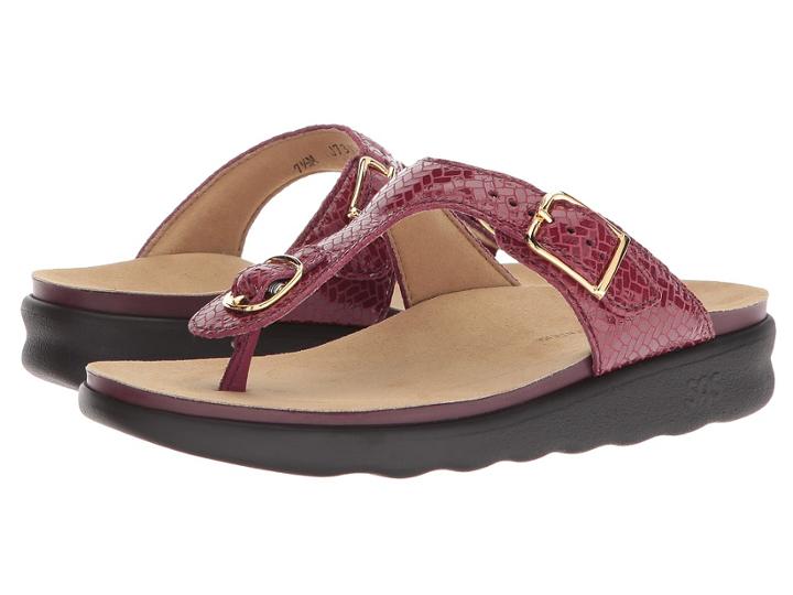 Sas Sanibel (weave Plum) Women's Shoes