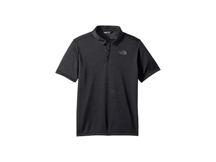 The North Face Kids Polo Top (little Kids/big Kids) (tnf Black Heather) Boy's T Shirt