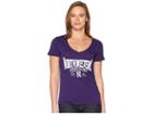 Champion College Northwestern Wildcats University V-neck Tee (champion Purple) Women's T Shirt