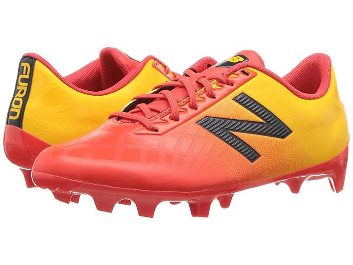 New Balance Kids Jsfdfv4 Soccer (little Kid/big Kid) (flame/aztec Gold) Kids Shoes