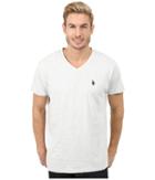 U.s. Polo Assn. V-neck Short Sleeve T-shirt (light Heather Gray) Men's Short Sleeve Pullover