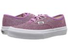 Vans Kids Authentic (little Kid/big Kid) ((lurex Glitter) Pink/true White) Girls Shoes