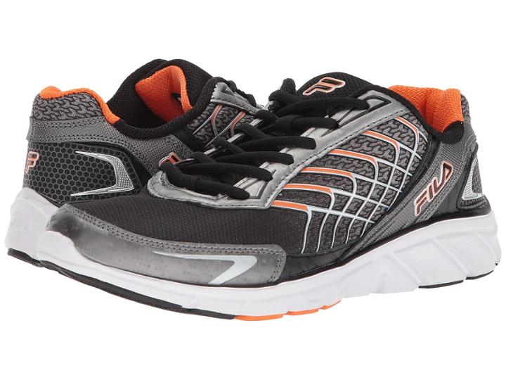 Fila Memory Core Callibration 3 (black/dark Silver/vibrant Orange) Men's Shoes