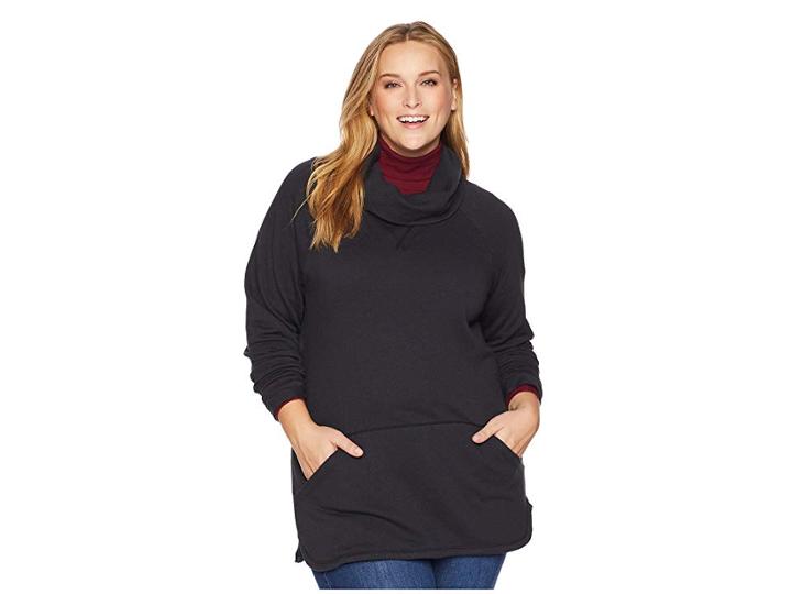 Columbia Plus Size Weekend Wanderertm Pullover (black) Women's Long Sleeve Pullover