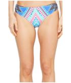 Roxy Sweet Memories 70's Bikini Bottom (marshmallow Geometric Sunset) Women's Swimwear