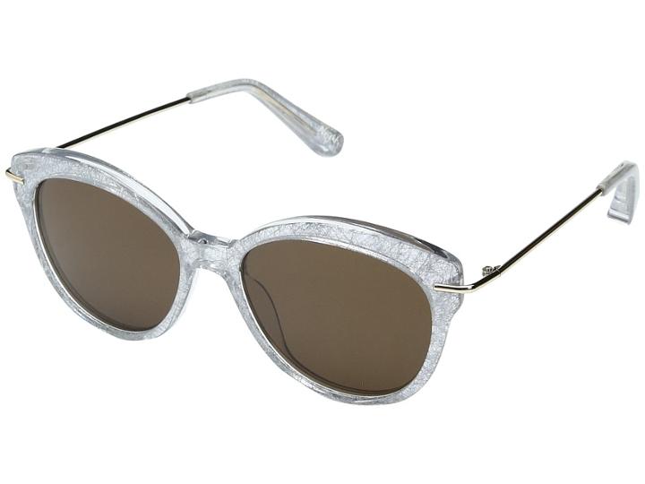 Elizabeth And James Wright (ice Crystal/brown Mono Lens) Fashion Sunglasses