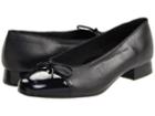 Ara Bel (navy Leather W/patent Tip) Women's Slip-on Dress Shoes