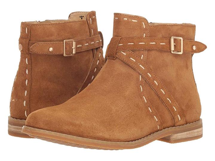 Hush Puppies Chardon Belt Boot (camel Suede) Women's Pull-on Boots