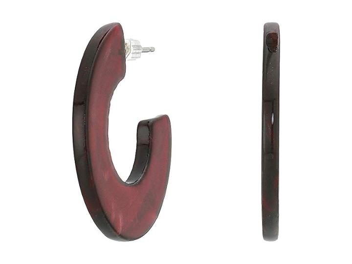Shashi Norma Hoop Earrings (brown) Earring