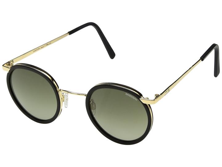Randolph P3 49mm (23k Gold/green Gradient Nylon) Fashion Sunglasses
