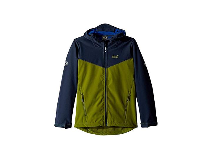 Jack Wolfskin Kids Windmill Road Jacket (infant/toddler/little Kids/big Kids) (cypress Green) Boy's Coat