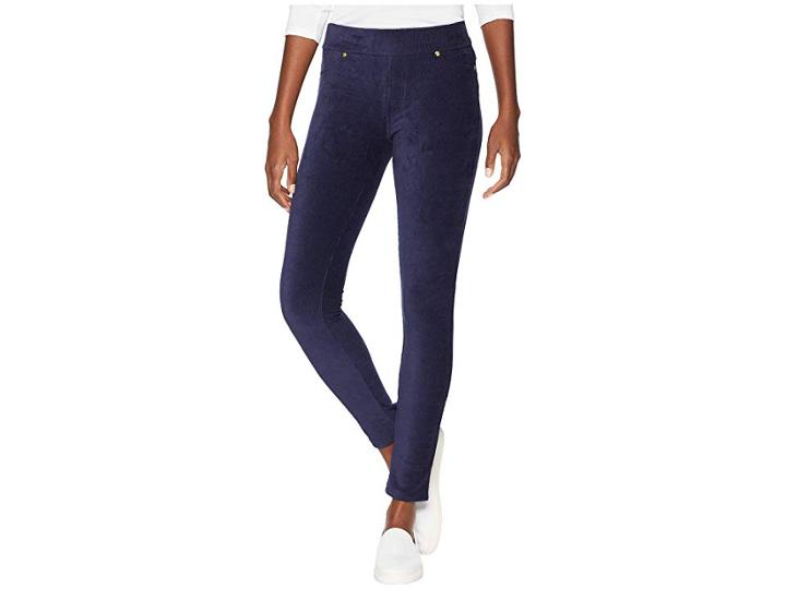 Michael Michael Kors Corduroy Pull-on Leggings (true Navy) Women's Casual Pants