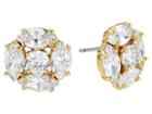 Kate Spade New York Flying Colors Marquise Cluster Studs Earrings (clear/gold) Earring
