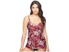 Miraclesuit Hibiskiss Crisscross Tankini Top (pompei Red) Women's Swimwear